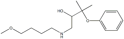 1-[(4-Methoxybutyl)amino]-3-methyl-3-phenoxy-2-butanol Struktur