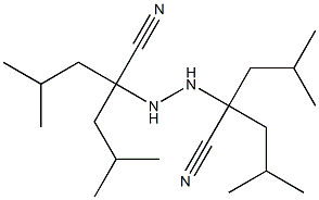 2,2'-Hydrazobis(2-isobutyl-4-methylvaleronitrile) Struktur