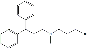 3-[(3,3-Diphenylpropyl)methylamino]-1-propanol Struktur