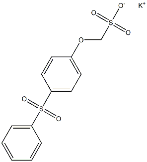 p-(Phenylsulfonyl)phenoxymethanesulfonic acid potassium salt Struktur