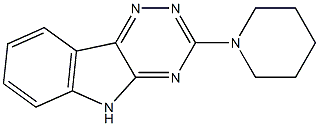 3-Piperidino-5H-1,2,4-triazino[5,6-b]indole Struktur