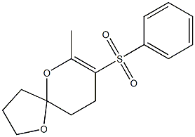 7-Methyl-8-(phenylsulfonyl)-1,6-dioxaspiro[4.5]dec-7-ene Struktur