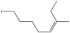 (Z)-3-Methyl-8-iodo-3-octene Struktur