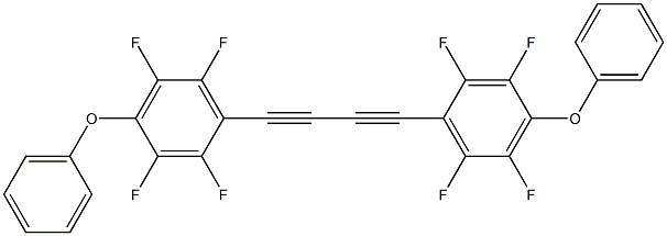 1,4-Bis(4-phenoxy-2,3,5,6-tetrafluorophenyl)-1,3-butadiyne Struktur