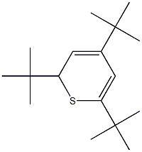 2,4,6-Tri-tert-butyl-2H-thiopyran Struktur