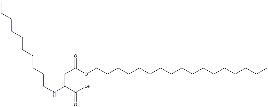 2-Decylamino-3-(heptadecyloxycarbonyl)propionic acid Struktur