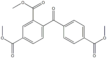 4-[p-(Methoxycarbonyl)benzoyl]isophthalic acid dimethyl ester Struktur