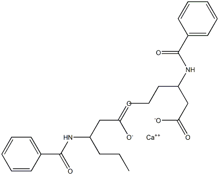 Bis(3-benzoylaminohexanoic acid)calcium salt Struktur