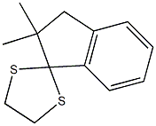 2,2-Dimethylspiro[indane-1,2'-[1,3]dithiolane] Struktur