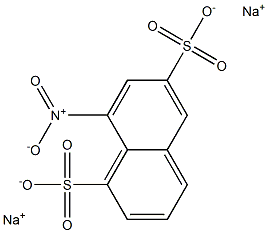 8-Nitro-1,6-naphthalenedisulfonic acid disodium salt Struktur