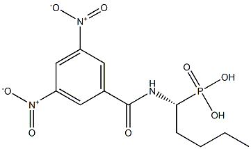 3,5-Dinitro-N-[(1R)-1-phosphonopentyl]benzamide Struktur