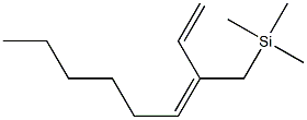 (3E)-3-[(Trimethylsilyl)methyl]-1,3-nonadiene Struktur