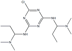 2,4-Bis[[1-(dimethylamino)propyl]amino]-6-chloro-1,3,5-triazine Struktur