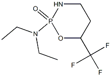 Tetrahydro-2-diethylamino-6-trifluoromethyl-2H-1,3,2-oxazaphosphorine 2-oxide Struktur