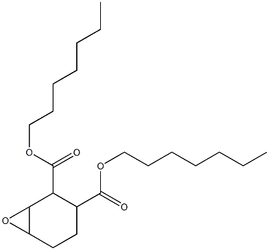 7-Oxabicyclo[4.1.0]heptane-2,3-dicarboxylic acid diheptyl ester Struktur