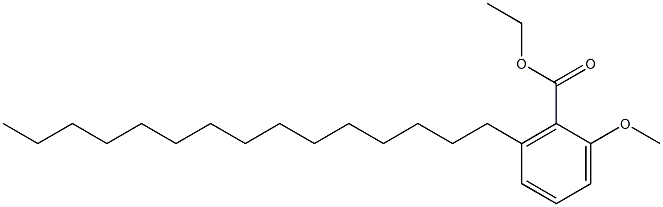 2-Methoxy-6-pentadecylbenzoic acid ethyl ester Struktur