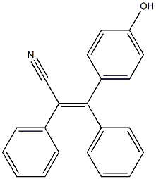 (Z)-2,3-Diphenyl-3-(4-hydroxyphenyl)propenenitrile Struktur