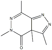 3,3a,5,7-Tetramethyl-3aH-pyrazolo[3,4-d]pyridazin-4(5H)-one Struktur