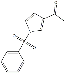 1-(Phenylsulfonyl)-3-acetyl-1H-pyrrole Struktur