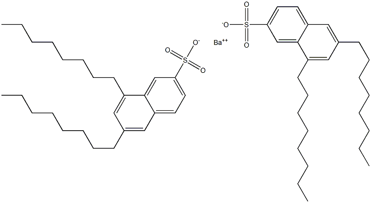 Bis(6,8-dioctyl-2-naphthalenesulfonic acid)barium salt Struktur