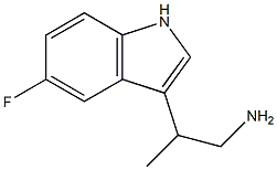 3-(2-Amino-1-methylethyl)-5-fluoro-1H-indole Struktur