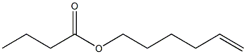 Butyric acid 5-hexenyl ester Struktur