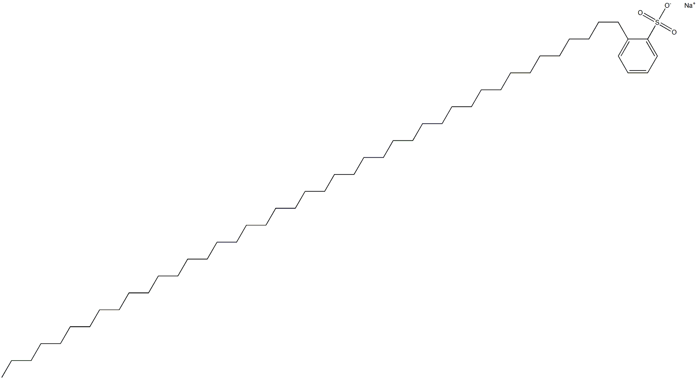 2-(Tritetracontan-1-yl)benzenesulfonic acid sodium salt Struktur
