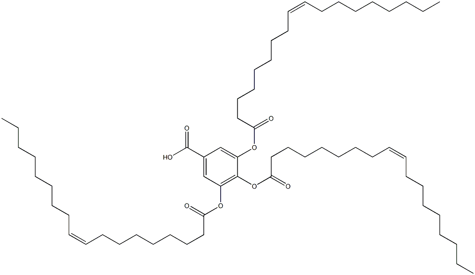 3,4,5-Tris(oleoyloxy)benzenecarboxylic acid Struktur