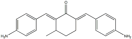 2,6-Bis[(4-aminophenyl)methylene]-5-methylcyclohexanone Struktur