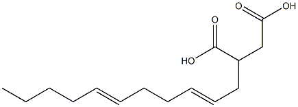 (2,6-Undecadienyl)succinic acid Struktur