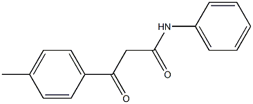 N-Phenyl-3-oxo-3-(4-methylphenyl)propanamide Struktur