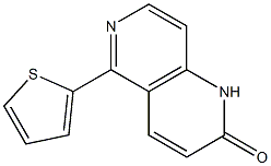 5-(Thiophen-2-yl)-1,6-naphthyridin-2(1H)-one Struktur