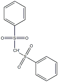 Bis(phenylsulfonyl)methylide Struktur