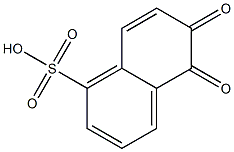 5,6-Dihydro-5,6-dioxo-1-naphthalenesulfonic acid Struktur