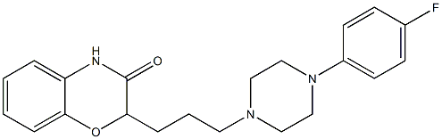 2-[3-[4-(4-Fluorophenyl)piperazin-1-yl]propyl]-2H-1,4-benzoxazin-3(4H)-one Struktur