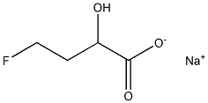 4-Fluoro-2-hydroxybutyric acid sodium salt Struktur