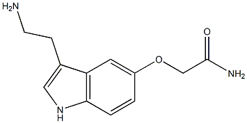 [[3-(2-Aminoethyl)-1H-indol-5-yl]oxy]acetamide Struktur