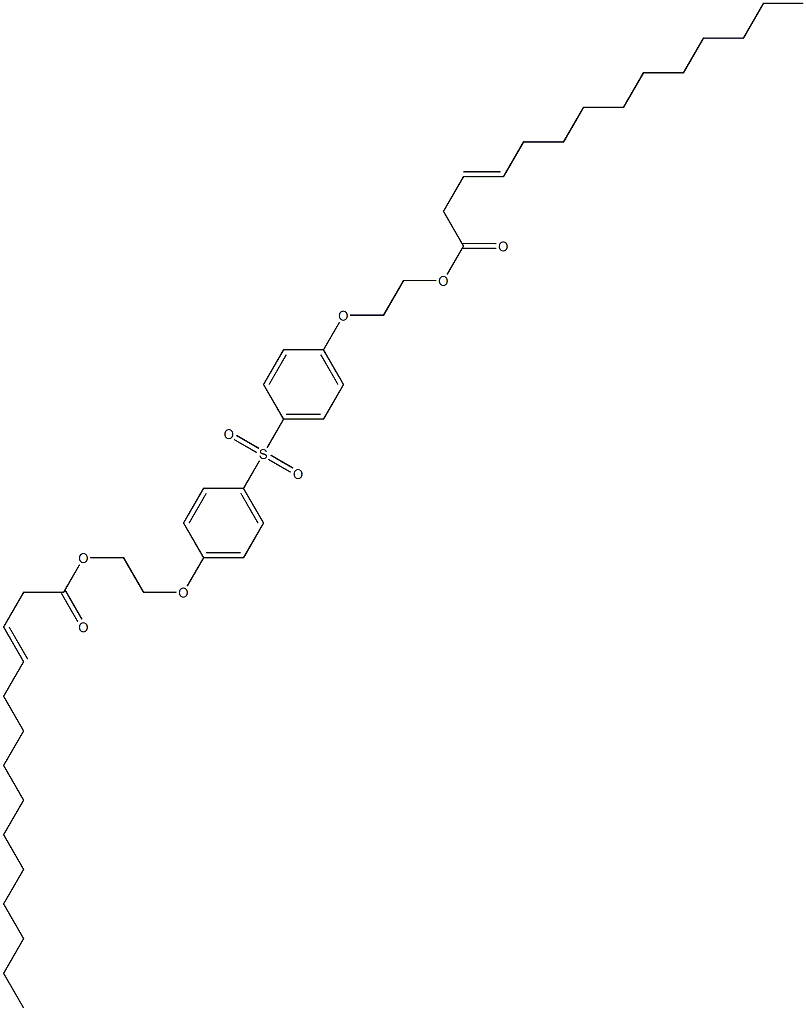 Bis[4-[2-(3-tetradecenoyloxy)ethoxy]phenyl] sulfone Struktur