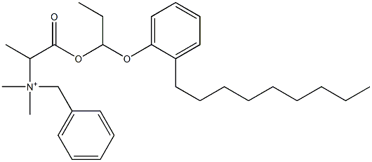 N,N-Dimethyl-N-benzyl-N-[1-[[1-(2-nonylphenyloxy)propyl]oxycarbonyl]ethyl]aminium Struktur