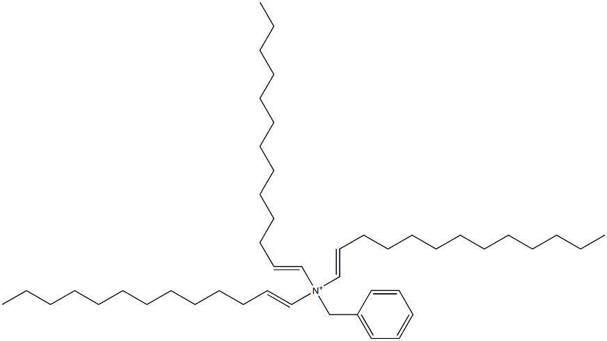 Tri(1-tridecenyl)benzylaminium Struktur