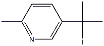 5-(1-Iodo-1-methylethyl)-2-methylpyridine Struktur