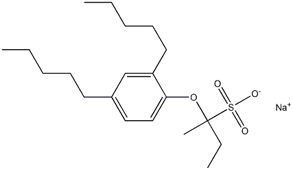 2-(2,4-Dipentylphenoxy)butane-2-sulfonic acid sodium salt Struktur