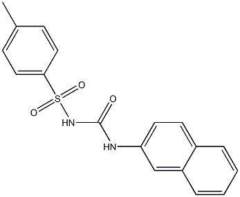 1-(4-Methylphenylsulfonyl)-3-(2-naphthalenyl)urea Struktur