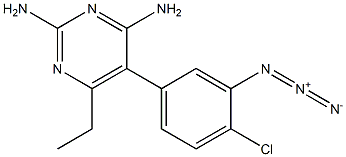 5-(3-Azido-4-chlorophenyl)-6-ethylpyrimidine-2,4-diamine Struktur