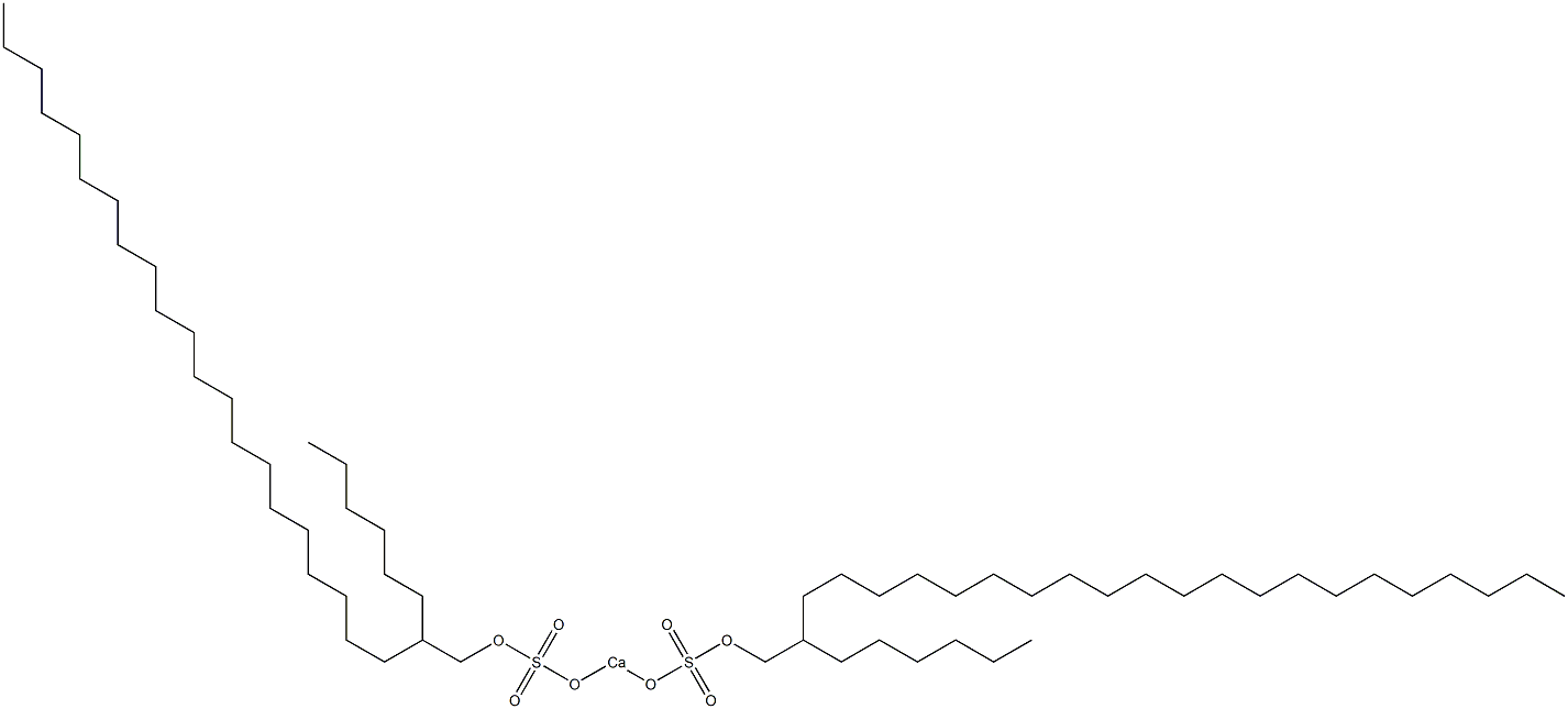 Bis(2-hexyltricosyloxysulfonyloxy)calcium Struktur