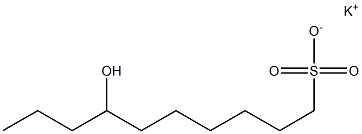 7-Hydroxydecane-1-sulfonic acid potassium salt Struktur