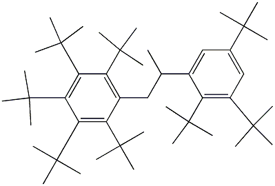 1-(Penta-tert-butylphenyl)-2-(2,3,5-tri-tert-butylphenyl)propane Struktur