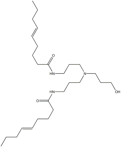 N,N'-[3-Hydroxypropyliminobis(3,1-propanediyl)]bis(5-nonenamide) Struktur