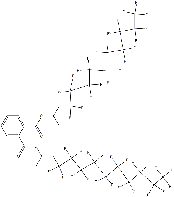 Phthalic acid di[2-(henicosafluorodecyl)-1-methylethyl] ester Struktur