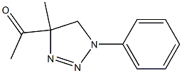 4,5-Dihydro-4-methyl-1-phenyl-4-acetyl-1H-1,2,3-triazole Struktur